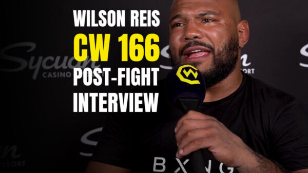 Reis rolling back the years at #CW166 Sombody get this man a fight in Glasgow!