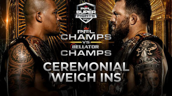 PFL vs. Bellator Champs Ceremonial Weigh in Video
