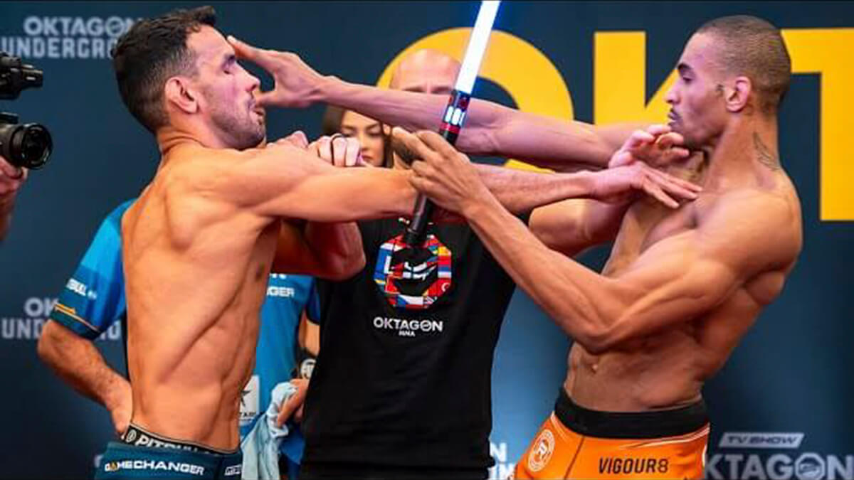 Alright, get ready for an absolute belter of a fight night this weekend at OKTAGON 54. This isn't your run-of-the-mill fight night; we're talking about a clash of titans with a nice million euros on the line.