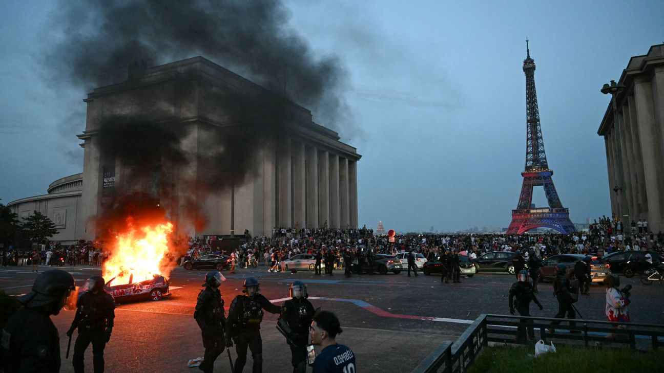 psg champions league celebrations
